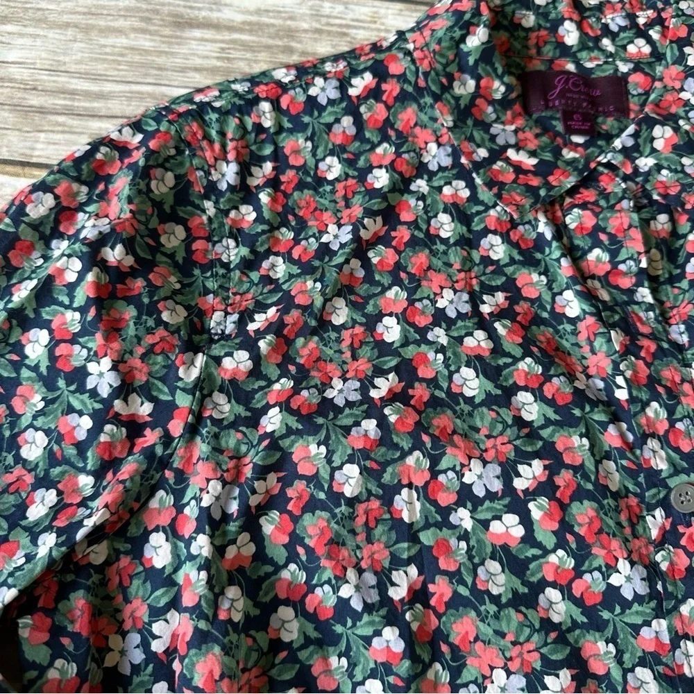 J. Crew Liberty Fabric Sarah Floral Shirt Sz 6